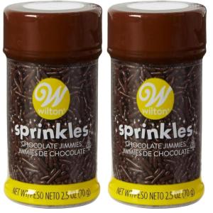 Chocolate Jimmies Sprinkles, 2.5 oz.(2.5 ounces (Pack of 2))