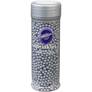 Wilton Decorating Sugar Pearls, 4.97 oz., Silver(4.8 Ounce (Pack of 1))