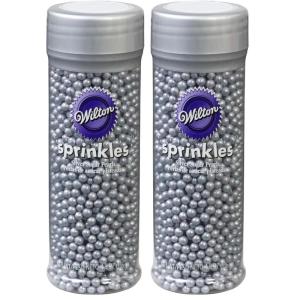Wilton Decorating Sugar Pearls, 4.97 oz., Silver(4.8 Ounce (Pack of 2))