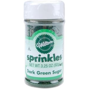 Wilton Sparkling Sugar Decorating Sprinkles, 3.25 oz., Dark Green