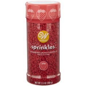 Wilton,Strawberry Crunch Cake and Cookie Sprinkles. 3.5 oz.,1 item