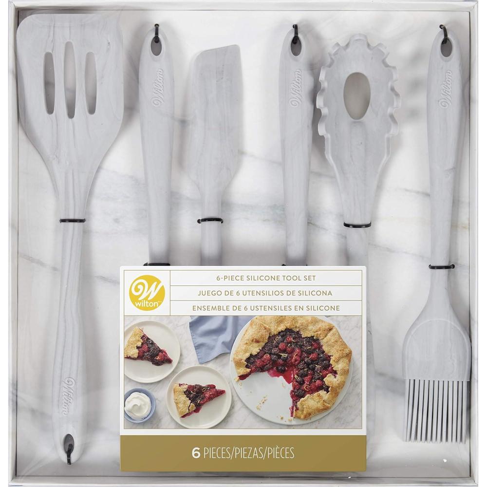 image:imageWilton Marble Silicone Kitchen Utensils Set 6Piece