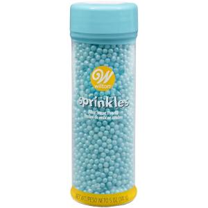 Wilton Blue Sugar Pearls – Add a Touch of Elegance with Blue Pearl-Shaped Sprinkles for Special Occasion Cakes, Cupcakes & Cookies, 5-Ounce(Blue)
