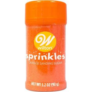 Wilton Sparkling Sugar Decorating Sprinkles, 3.25 oz., Orange(Orange)