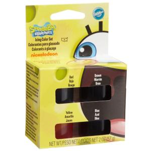 Wilton Pastel 4-Piece Icing Color Set(Spongebob)