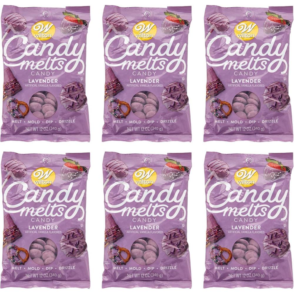 image:imageWilton Pink Candy Melts Candy Bundle  Easy to Melt Candy Melts Candy for Cake Pops Drizzling and Dipping Any Treat Candy Melts Bulk 12 Oz Pack of 6