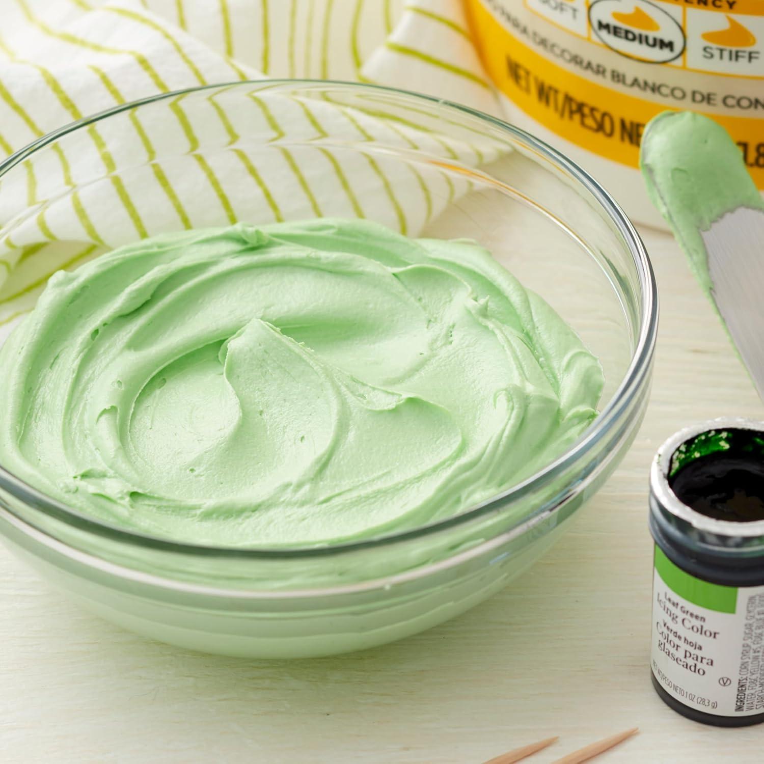 image:imageWilton Gel Food Coloring Highly Concentrated GelBased Icing Color for Frosting Fondant Batter amp Dough Vibrant amp Blendable Cake Decorating Dye 1 oz Leaf GreenGreen
