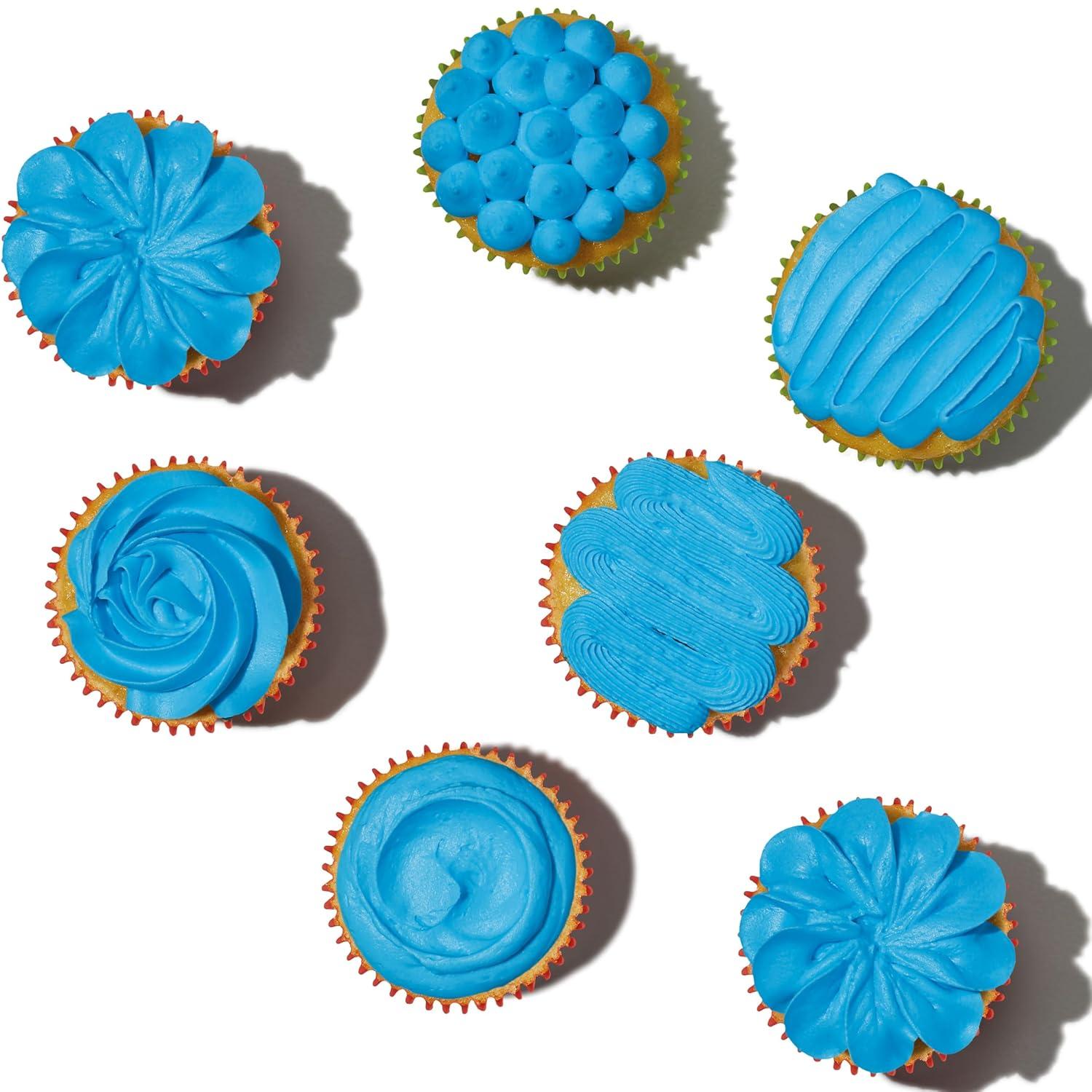 image:imageWilton Gel Food Coloring Highly Concentrated GelBased Icing Color for Frosting Fondant Batter amp Dough Vibrant amp Blendable Cake Decorating Dye 1 oz Leaf GreenSkye Blue