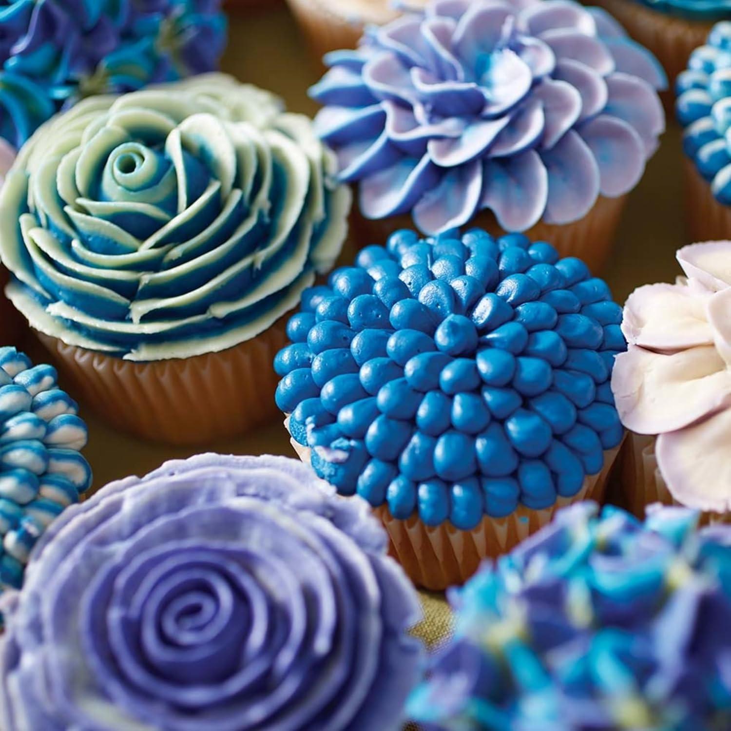 image:imageWilton Gel Food Coloring Highly Concentrated GelBased Icing Color for Frosting Fondant Batter amp Dough Vibrant amp Blendable Cake Decorating Dye 1 oz Leaf GreenBlue