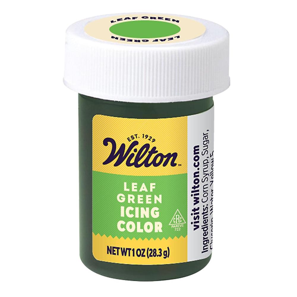 image:imageWilton Gel Food Coloring Highly Concentrated GelBased Icing Color for Frosting Fondant Batter amp Dough Vibrant amp Blendable Cake Decorating Dye 1 oz Leaf GreenGreen