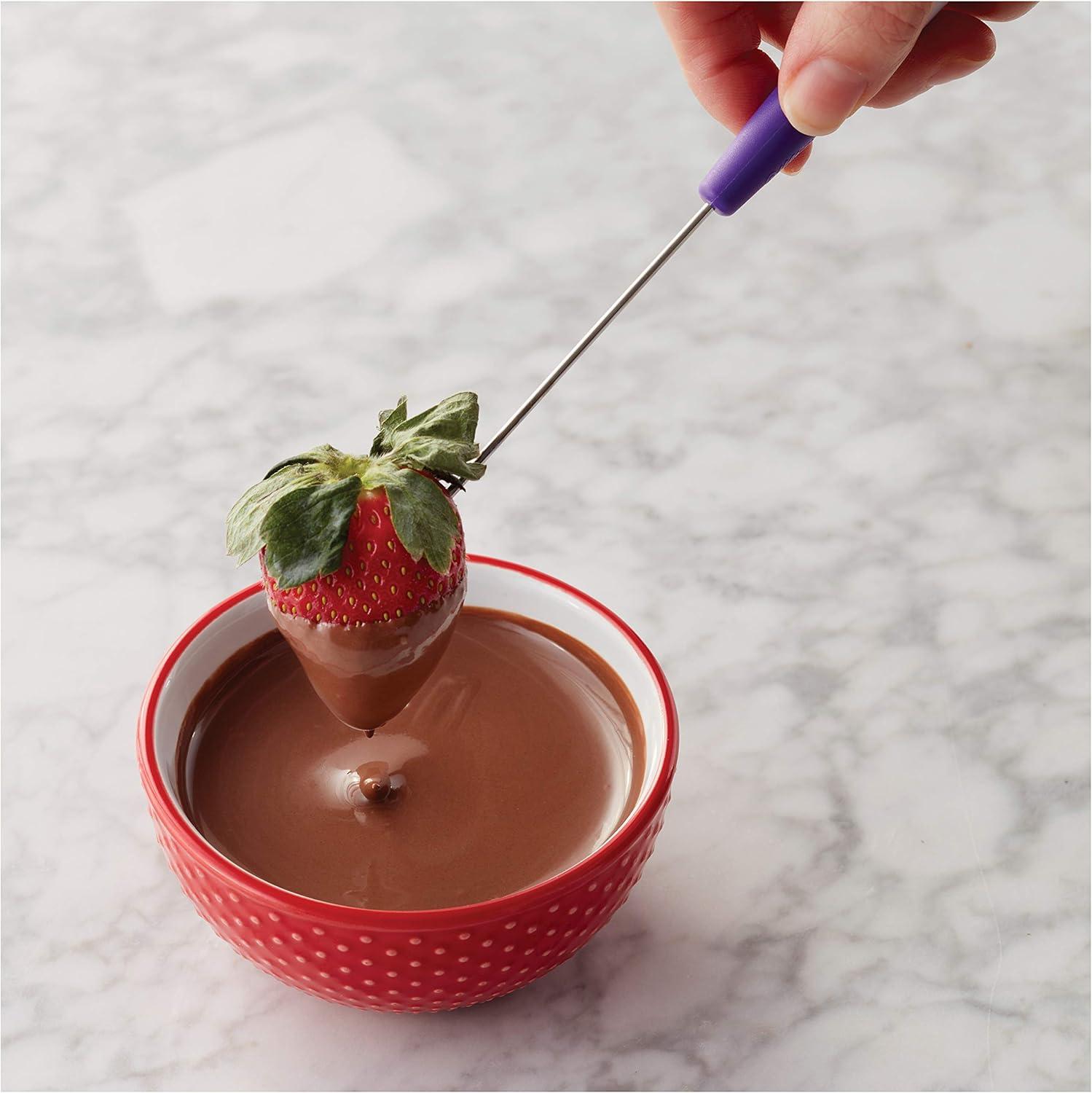image:imageWilton Candy Melts Candy Dipping Tool Set Ideal for Strawberries Cake Pops Pretzels or Marshmallows Includes 3Prong Fork Cradling Spoon and Spear Tools Only Candy Melts Not IncludedExtrawide