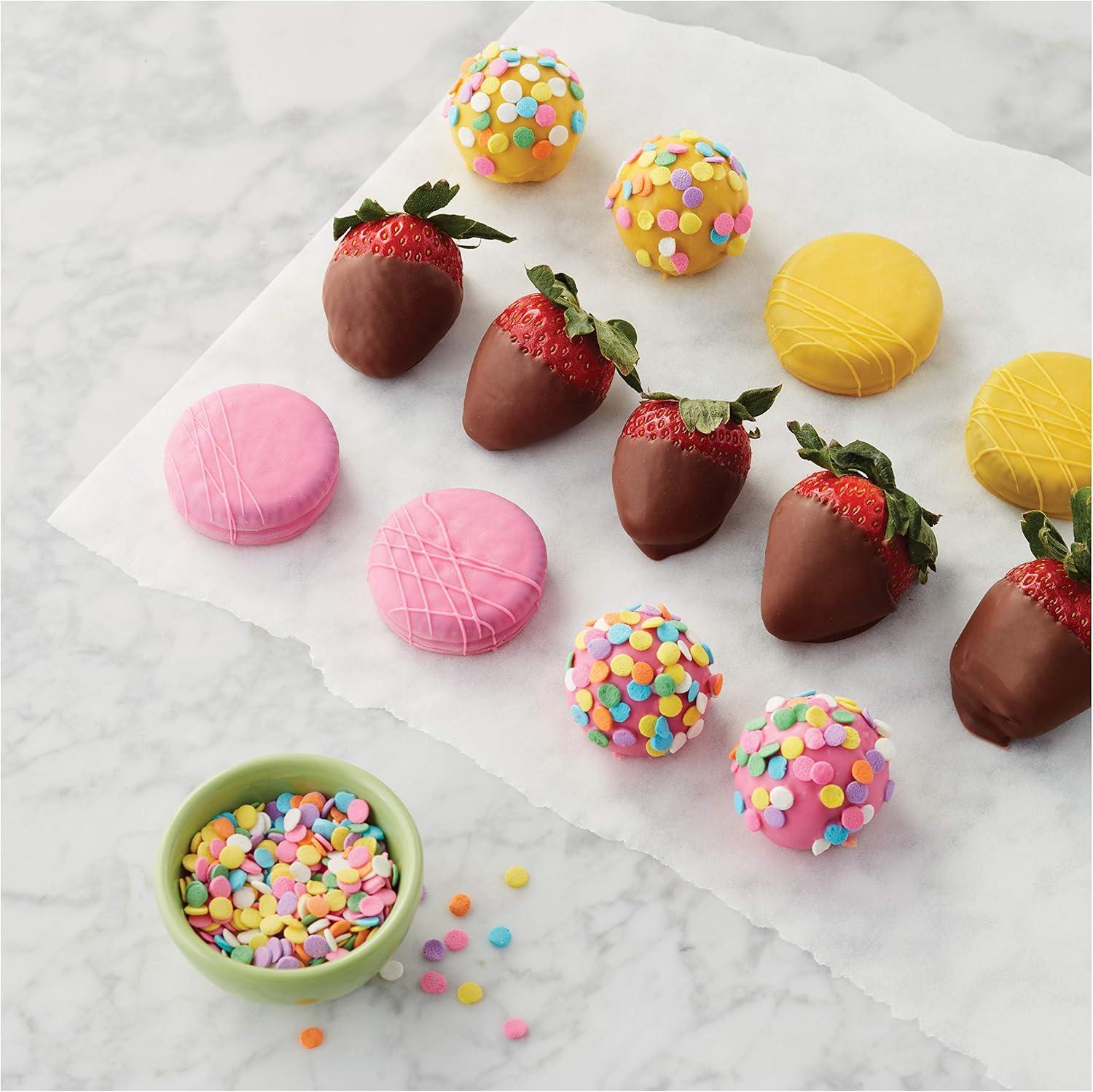 image:imageWilton Candy Melts Candy Dipping Tool Set Ideal for Strawberries Cake Pops Pretzels or Marshmallows Includes 3Prong Fork Cradling Spoon and Spear Tools Only Candy Melts Not IncludedExtrawide
