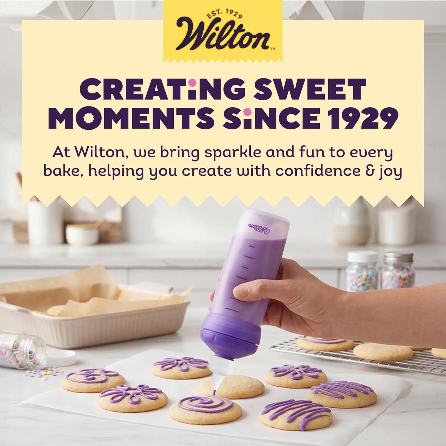 image:imageWilton Candy Melts MeltNDecorate Bottle Microwaveable Silicone Bottle for Candy Melts Decorating Drizzling amp Detailing Desserts Includes Detailing Tip 1 Count