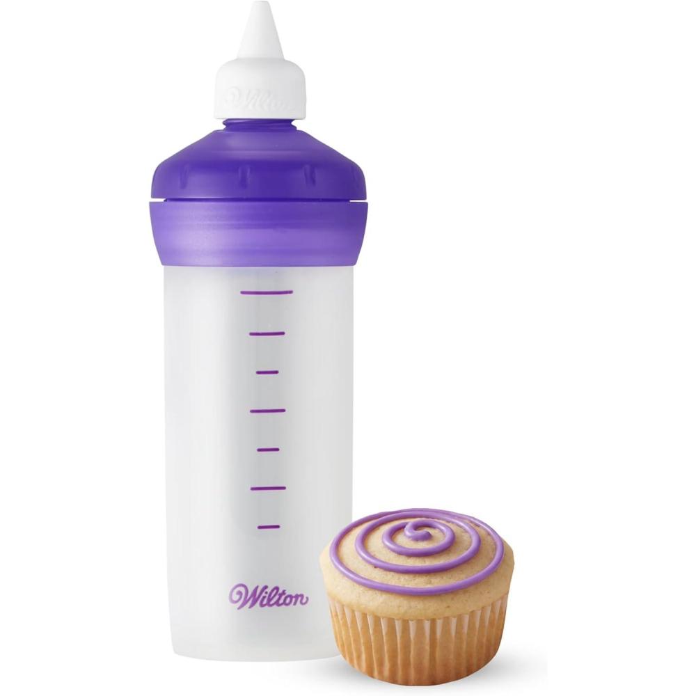 image:imageWilton Candy Melts MeltNDecorate Bottle Microwaveable Silicone Bottle for Candy Melts Decorating Drizzling amp Detailing Desserts Includes Detailing Tip 1 Count