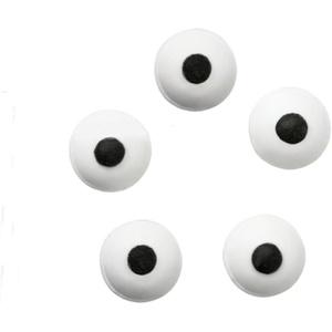Wilton Edible Candy Eyeball Sprinkles, Small Edible Googly Eyes for Decorating Cupcakes, Cookies & Halloween Treats, Black and White, 0.88 oz(.88 ounce)