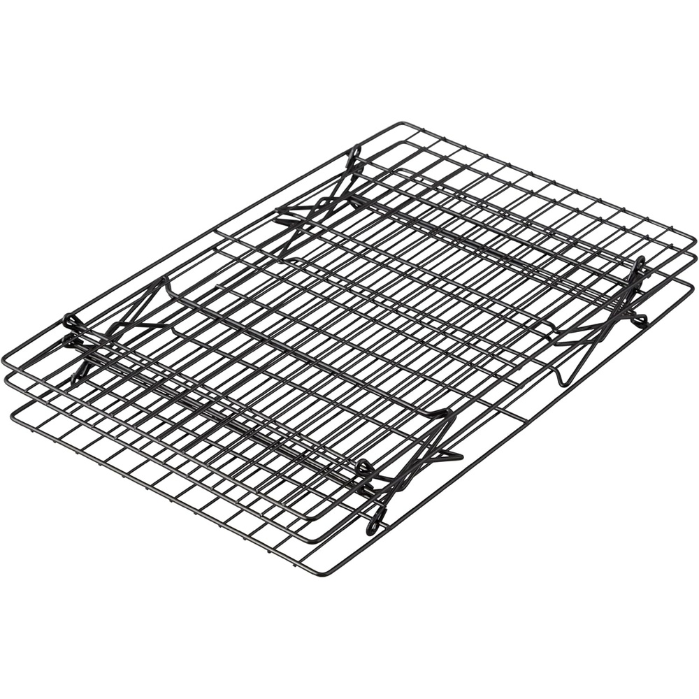 image:imageWilton Excelle Elite 3Tier Cooling Rack for Cookies Cake and More Cool Batches of Cookies Cake Layers or Finger Foods BlackCakes and More