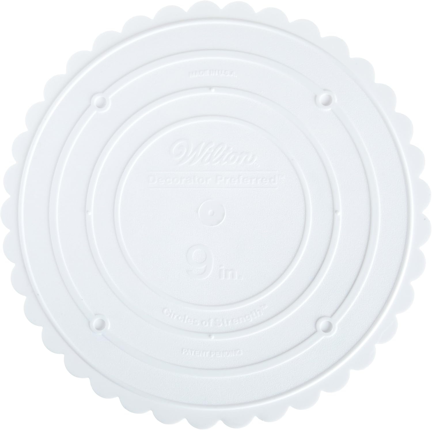 image:imageWilton Scalloped Edge Cake Separators For Tiered Cake 8Inch Seperator Plate Wedding Cake Stand Scalloped Edge Separator Plate WhiteRound