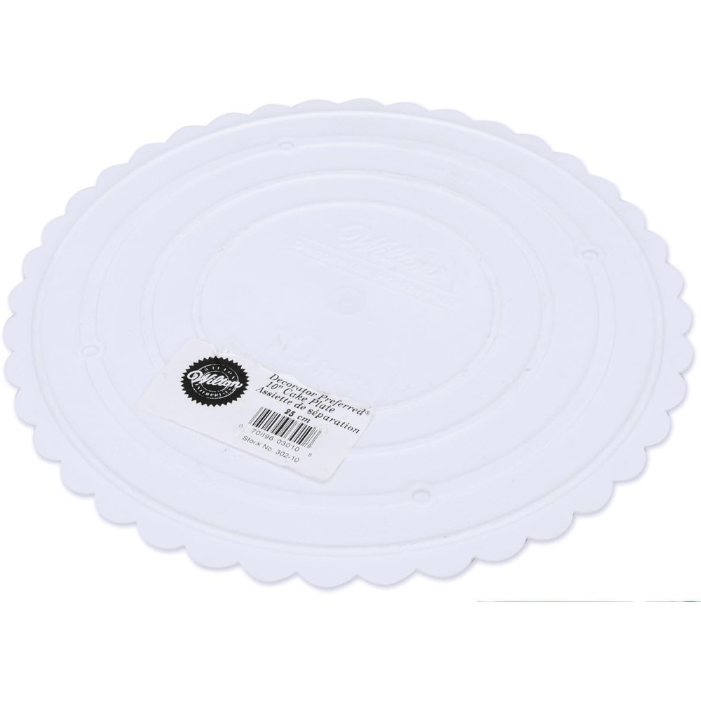image:imageWilton 14 Inch Scalloped Edged Round Separator Plates10in
