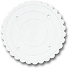 Wilton 14 Inch Scalloped Edged Round Separator Plates(10in)