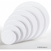 Wilton Smooth Edge Separator Plate for Cakes, 8-Inch , White(10in)