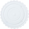Wilton Scalloped Edge Cake Separators For Tiered Cake, 8-Inch Seperator Plate, Wedding Cake Stand, Scalloped Edge Separator Plate (White)(Round)