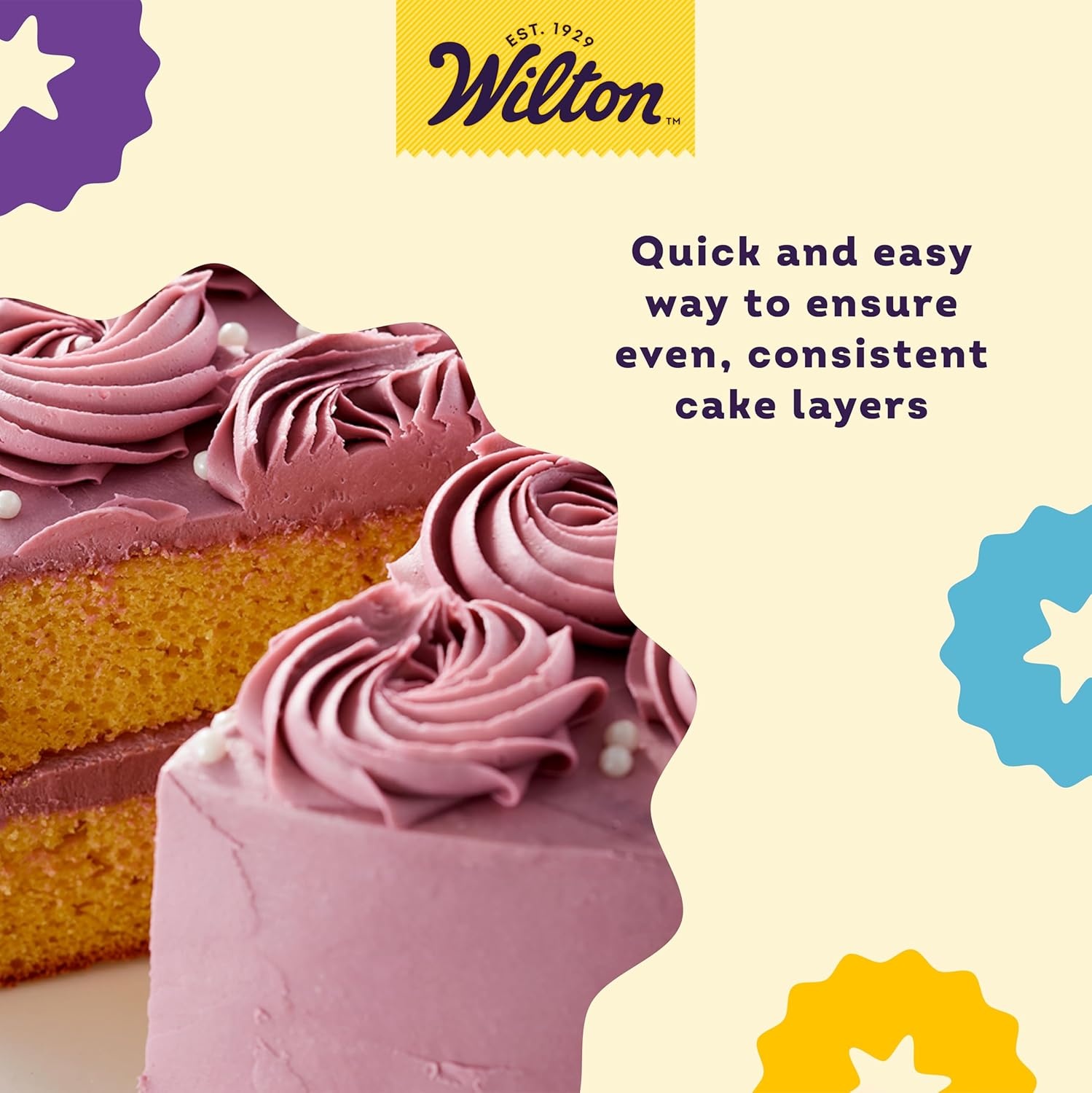 image:imageWilton Adjustable Cake Leveler For Leveling and Torting Quality CakeDecorating Tool Dishwasher Safe amp Easy to Use 12 x 625 Inch