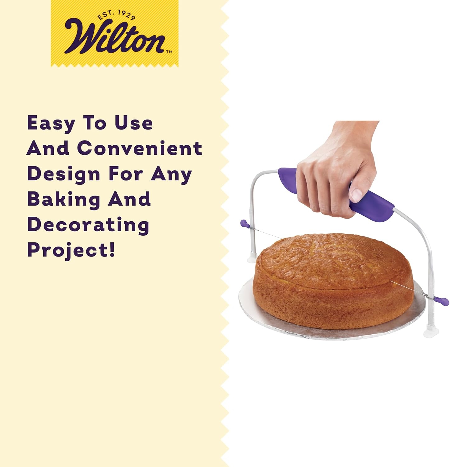 image:imageWilton Adjustable Cake Leveler For Leveling and Torting Quality CakeDecorating Tool Dishwasher Safe amp Easy to Use 12 x 625 Inch
