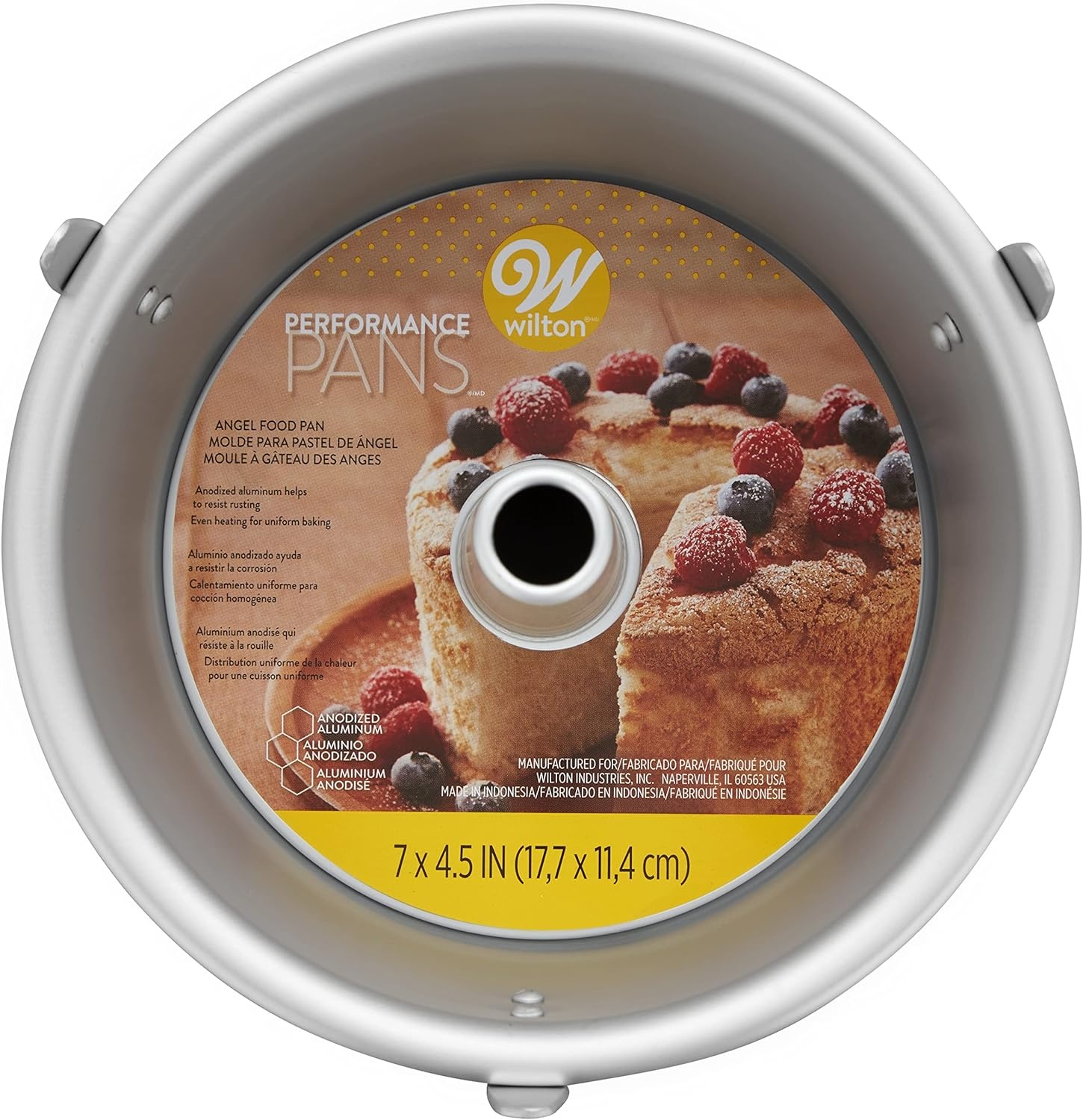 image:imageWilton Angel Food Cake Pan 7 x 45 One Pack Silver7 Pack of 3