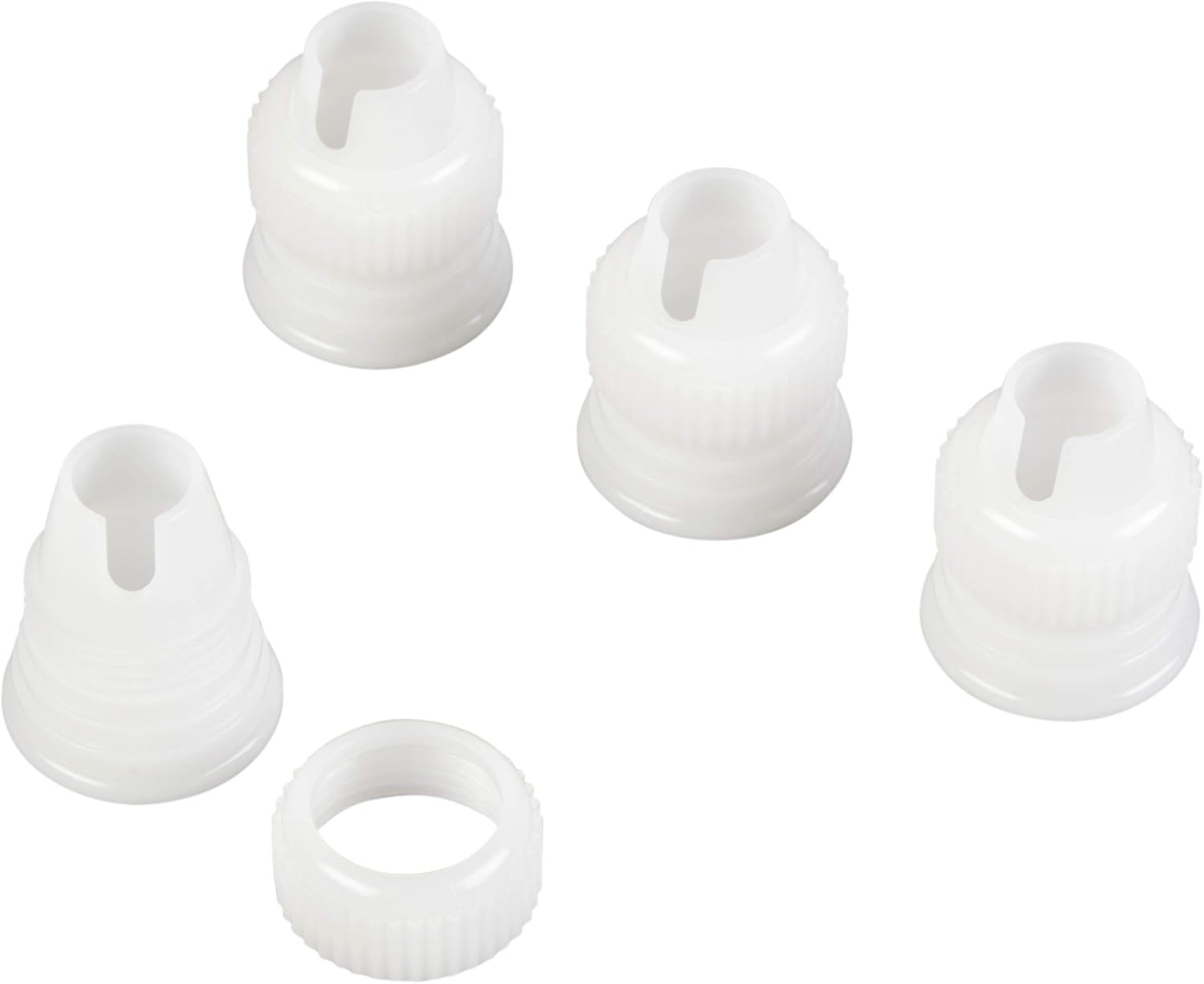 image:imageWilton Decorating Coupler Set Easily Switch Piping Tips Without Changing Bags Reusable Plastic Couplers for Cake and Cookie Decorating Set of 4