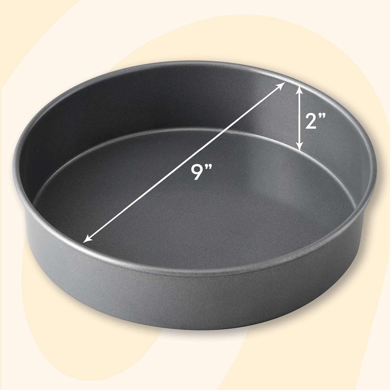 image:imageWilton Everyday Non Stick Round Cake Pan Easy Release Bakeware for Layer Cakes Cheesecake and Everyday Baking Aluminized Steel 9 Inch