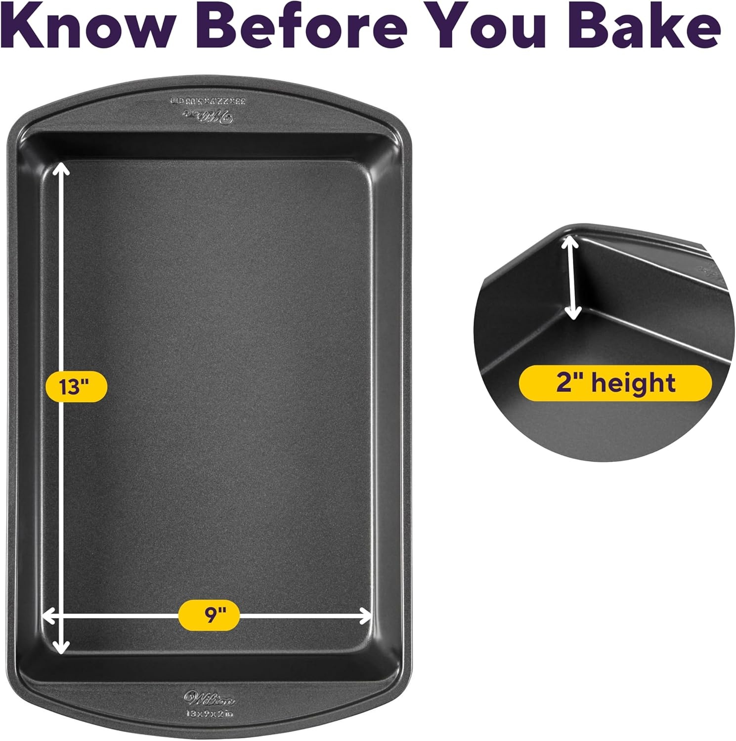 image:imageWilton Gold NonStick 13 x 9 Inch Oblong Baking or Roasting Pan ColdRolled Steel Bakeware Made without PFAS Packaging May Vary