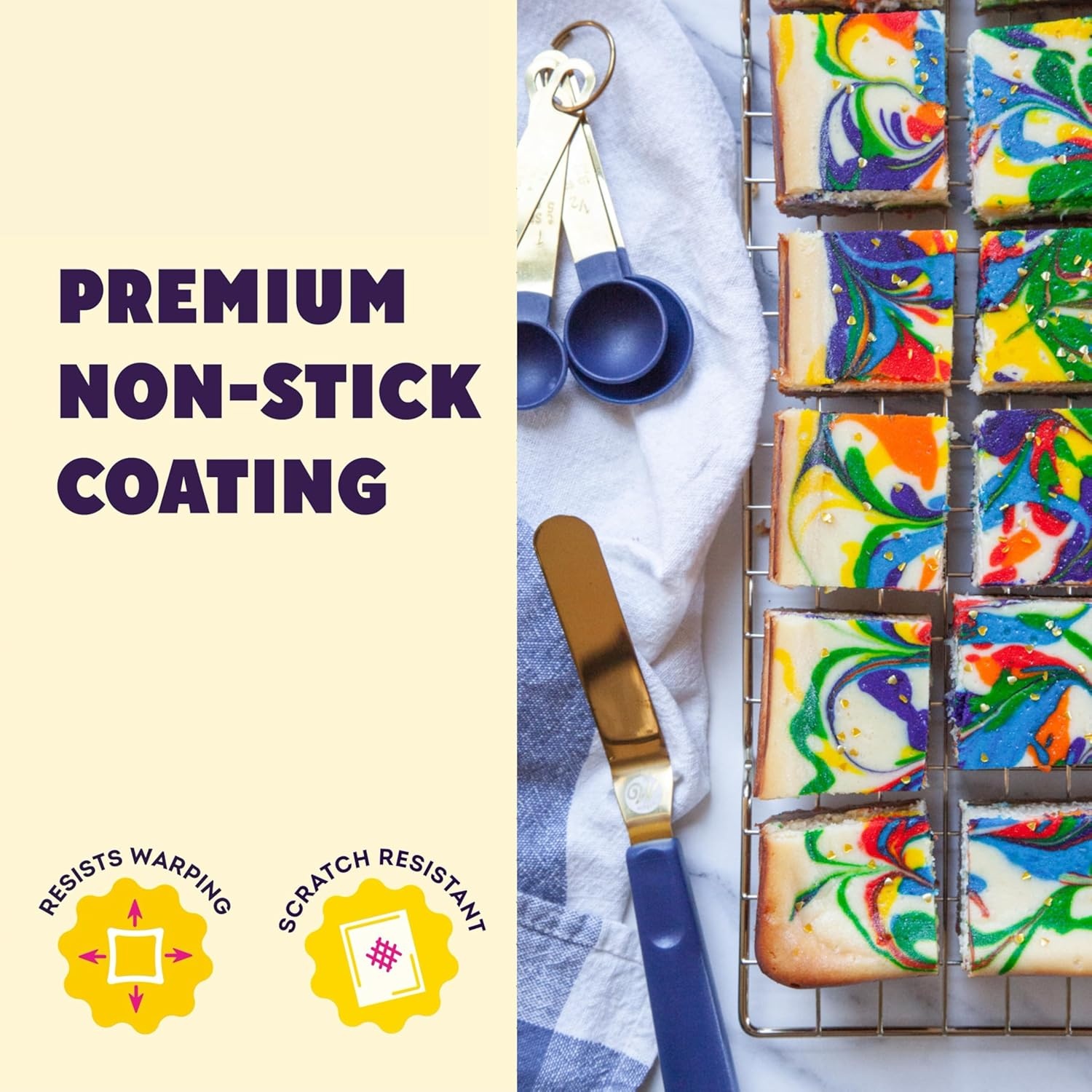 image:imageWilton Gold NonStick 13 x 9 Inch Oblong Baking or Roasting Pan ColdRolled Steel Bakeware Made without PFAS Packaging May Vary