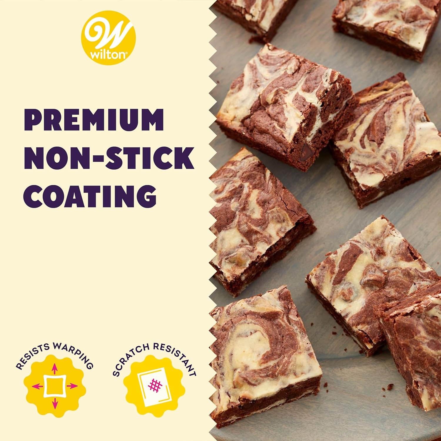 image:imageWilton Perfect Results NonStick Oblong Cake Pan Set Bake Transport and Serve a Delicious Cakes Brownies Casseroles 3Piece 13 x 9InchMedium