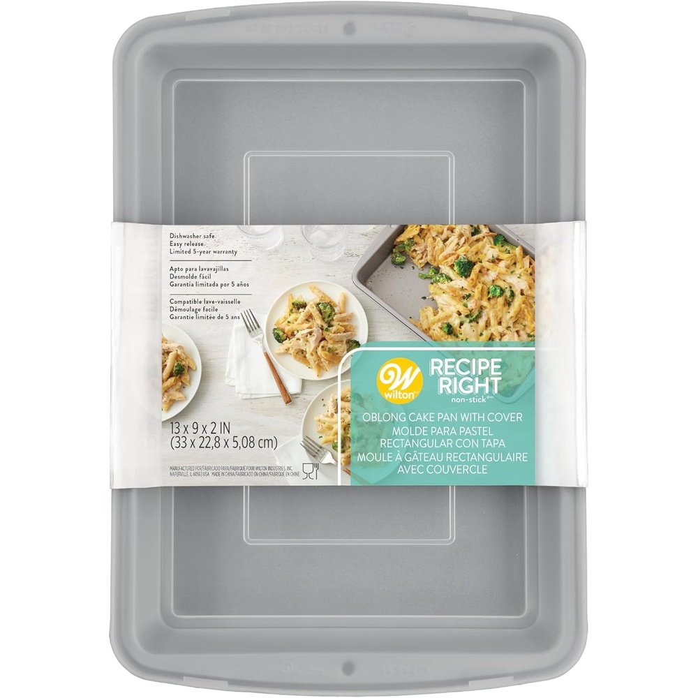 image:imageWilton Recipe Right NonStick Baking Pan with Lid 9 x 13Inch Steel