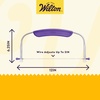 Wilton Adjustable Cake Leveler – For Leveling and Torting – Quality Cake-Decorating Tool – Dishwasher Safe & Easy to Use – 12 x 6.25 Inch