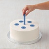 Wilton Cake Support Rods and Caps For Stacking (14-Piece), Layer Cake Stacking Kit Strong Durable Support Rods, Cake Tier Stacking Kit (Purple)