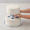 Wilton Cake Support Rods and Caps For Stacking (14-Piece), Layer Cake Stacking Kit Strong Durable Support Rods, Cake Tier Stacking Kit (Purple)