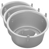 Wilton Angel Food Cake Pan 7″ x 4.5″ – One Pack Silver(7 (Pack of 3))