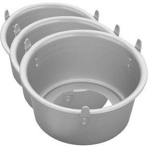 Wilton Angel Food Cake Pan 7″ x 4.5″ – One Pack Silver(7 (Pack of 3))
